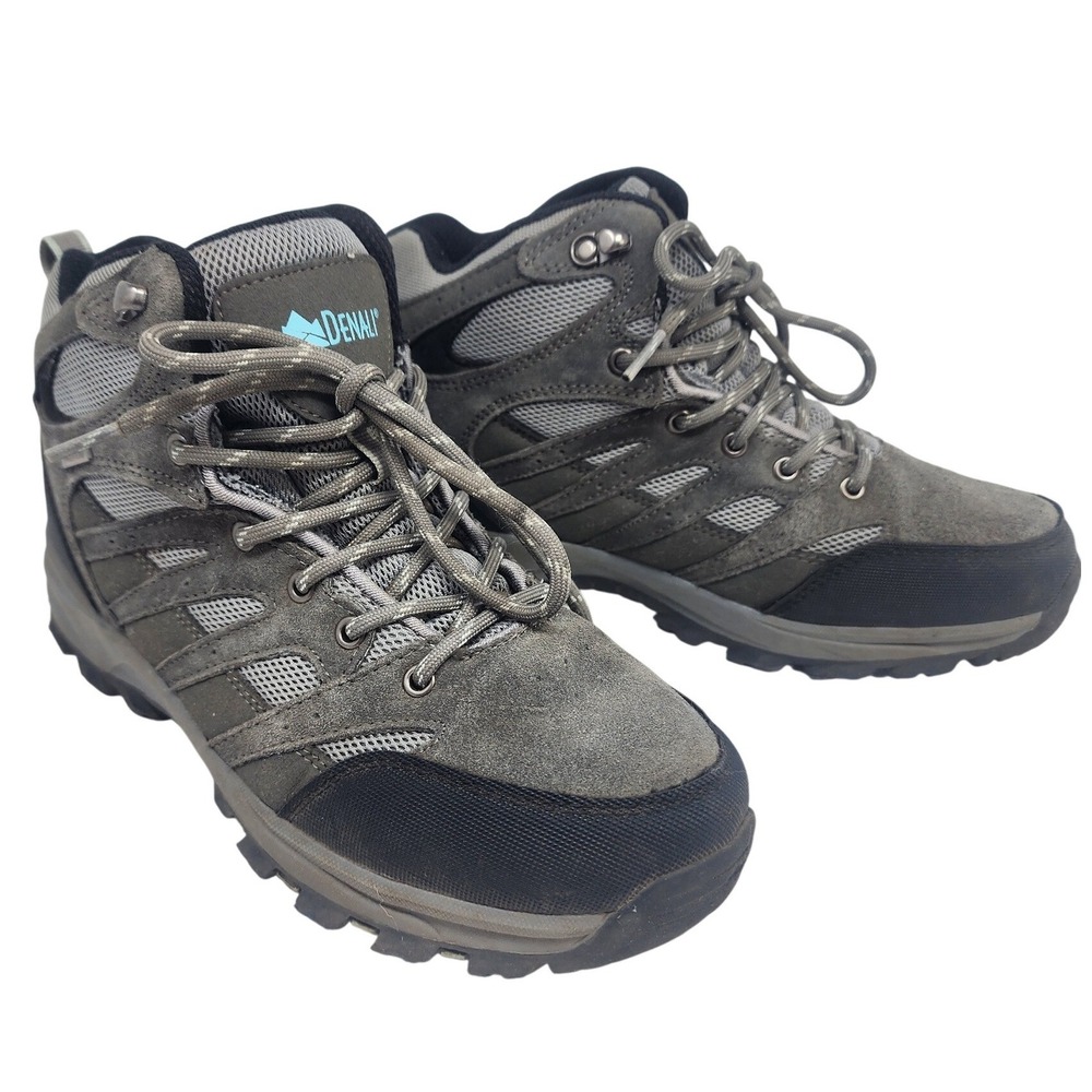 Denali Women's Gray Lace-Up Hiking Boots